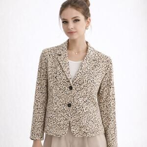 Sigrid Olsen Corduroy Blazer Jacket Sz 10 Cotton Stretch 90s Y2K Gilmore Girls